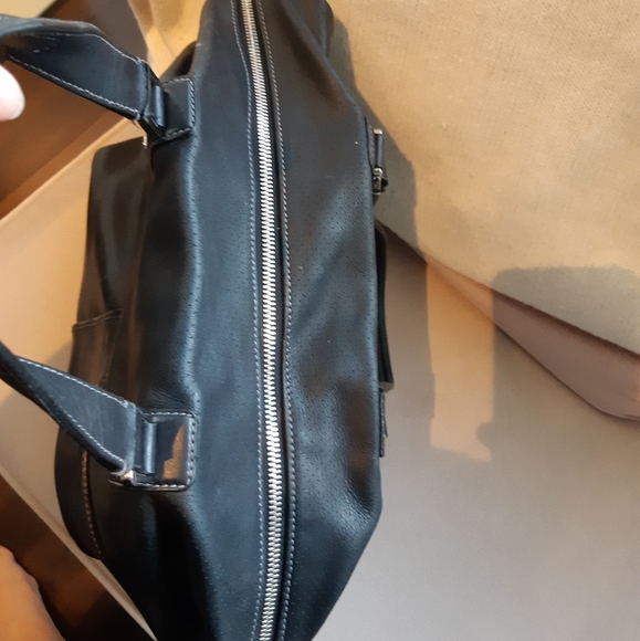 Tods black leather top handle handbag - Picture 2 of 6